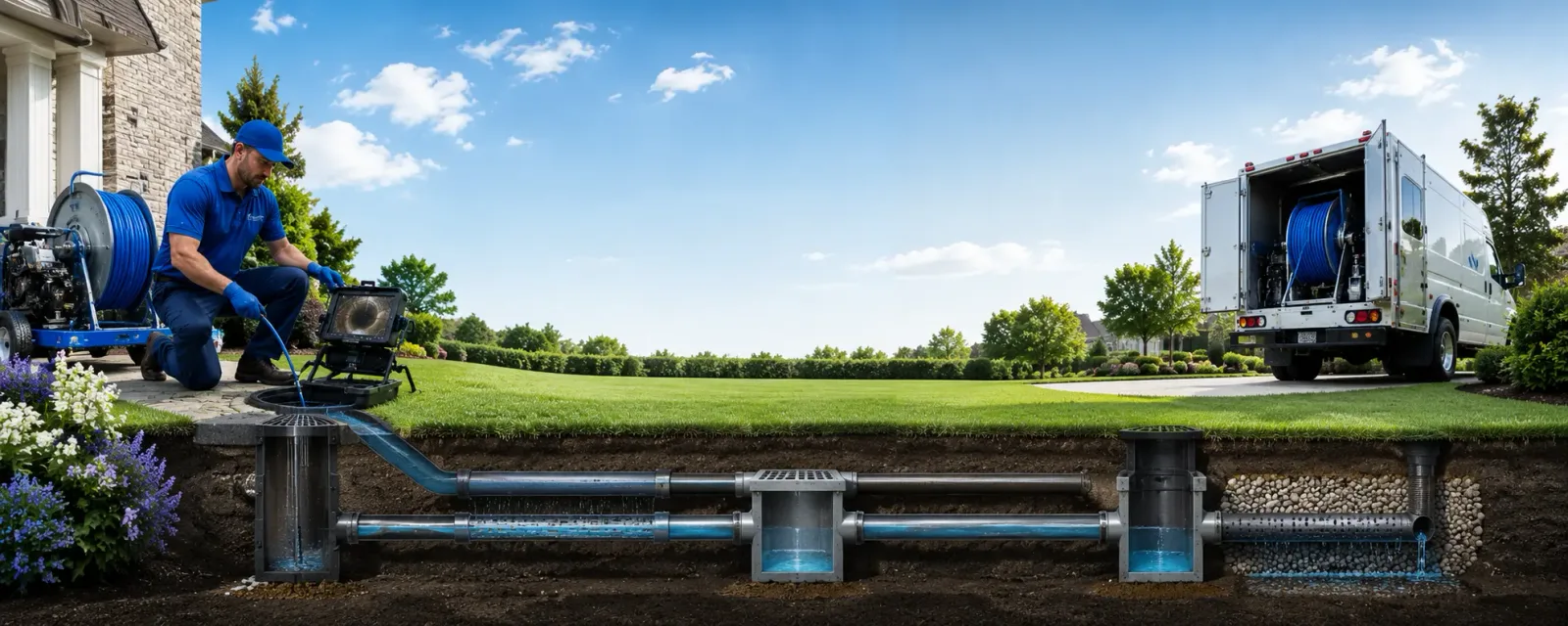 Outdoor drain cleaning information for Monterey, VA